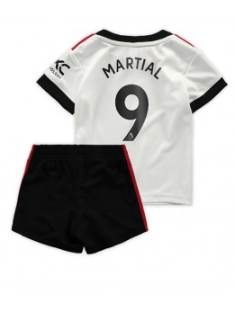 Manchester United Anthony Martial #9 Auswärts Trikotsatz für Kinder 2022-23 Kurzarm (+ Kurze Hosen)